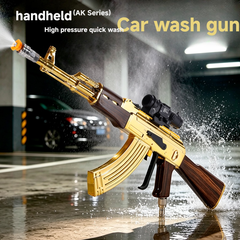 Pistol Air AK47 Emas Pencuci Kereta Bertekanan Tinggi