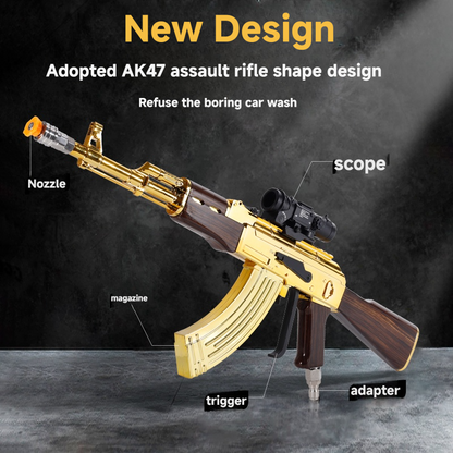 Pistol Air AK47 Emas Pencuci Kereta Bertekanan Tinggi
