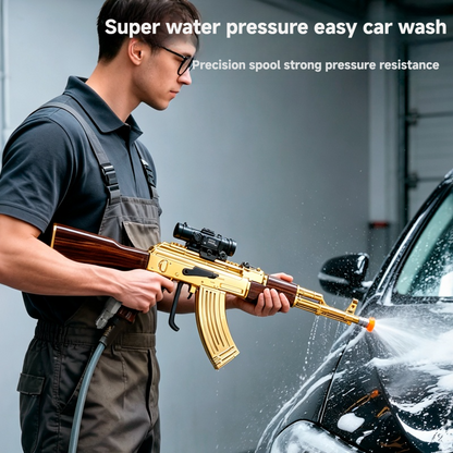Pistol Air AK47 Emas Pencuci Kereta Bertekanan Tinggi