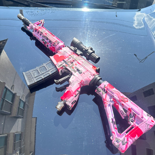 Pink Graffiti M4 Car Wash Gun