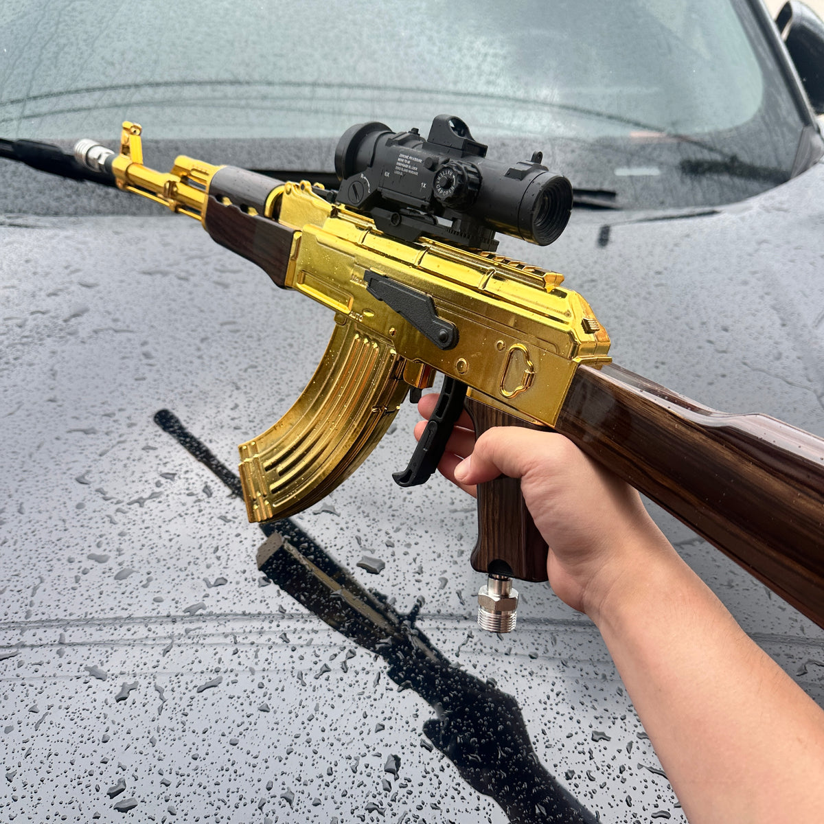 Golden AK47 Tactical Storm Wash Blaster, Car Wash Accessory