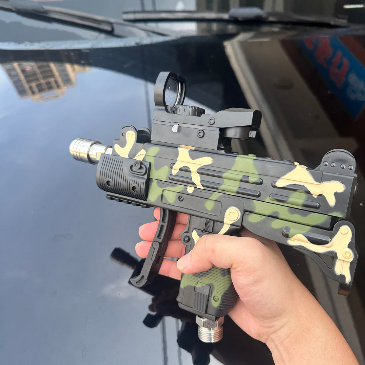 UZI Camouflage Green Car Wash Water Gun